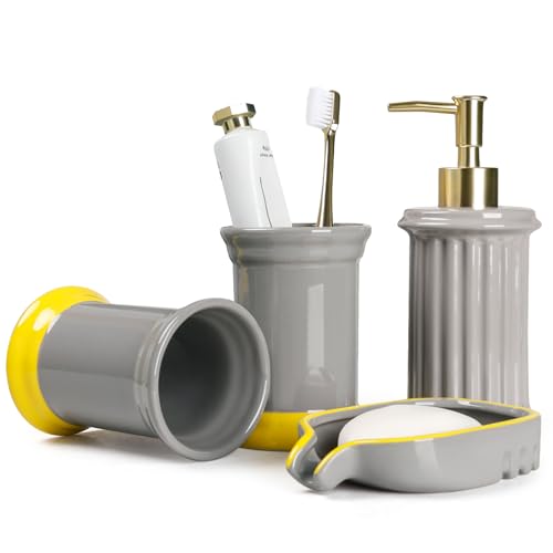 Bosilunlife Badezimmerset Grey von BosilunLife