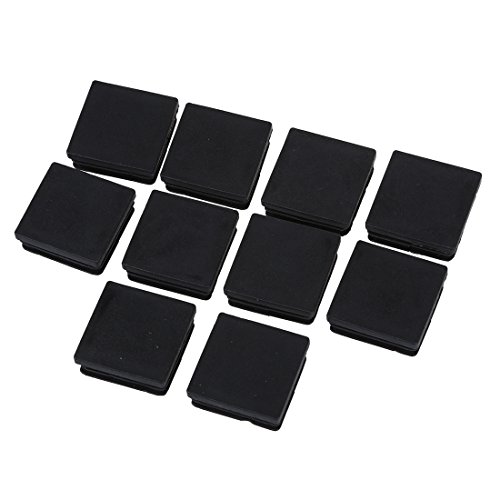 Bosiyrggrl 10 x Möbeleinsätze, Kunststoff, Schwarz, 40 mm x 40 mm von Bosiyrggrl