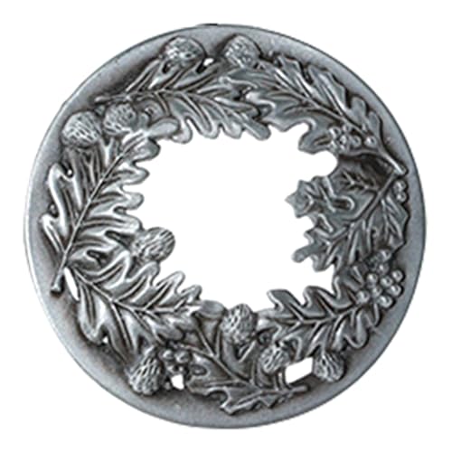 Bosiyrggrl Deckel für Duftkerzen im Topf, hilft beim gleichmäßigen Schmelzen von Kerzen in Blattform, Geschenke für Frauen, 7,8 cm, silberfarben von Bosiyrggrl