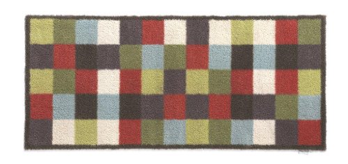 Bosmere Hug Rug umweltfreundlicher, saugfähiger, waschbarer Läufer, 64,8 x 150 cm, kariert von Bosmere