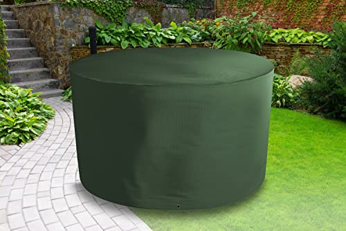 Bosmere Protector 6000 Abdeckung für Gartenmöbel, rund, für 4/6 Sitze, Höhe 90 cm, Dunkelgrün von Bosmere