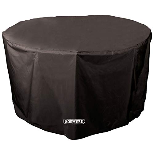 Bosmere Storm Black runde Schutzhülle für Gartentisch 4 bis 6 Personen von Bosmere