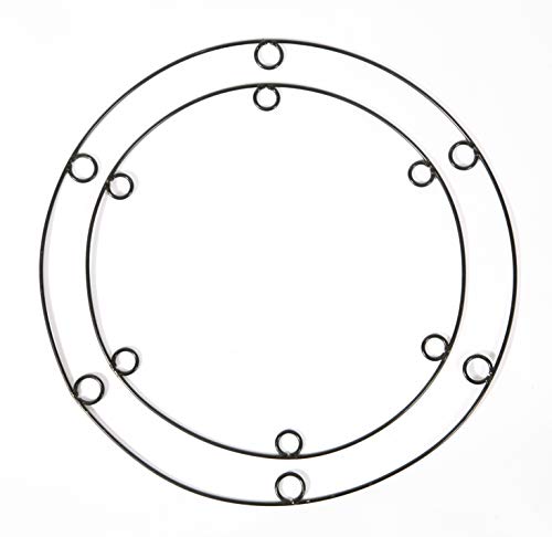 Haxnicks FRAME070101 Set mit 2 Schilfrohrringen, mehrfarbig, 50 x 45 x 0,03 cm von Bosmere