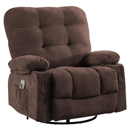 Bosmiller Relaxsessel mit Liegefunktion Massagesessel Oversize Fernsehsessel 360°Drehbarer Liegesessel Heizung Verstellbar Sessel Stoff, Braun Bosmiller Relaxsessel mit Liegefunktion Massagesessel Oversize Fernsehsessel 360°Drehbarer Liegesessel Heizung Verstellbar Sessel Stoff, Braun von Bosmiller