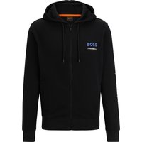 BOSS ORANGE Kapuzenfleecejacke "ZeGrafix", mit Kapuze, mit großem Aufdruck auf dem Rücken von Boss Orange