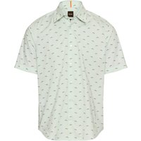 BOSS ORANGE Kurzarmhemd "Rash", mit durchgehenden Logoprint von Boss Orange