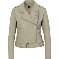 BOSS ORANGE Lederjacke "Sameli Premium Damenmode", mit Ziergürtel von Boss Orange