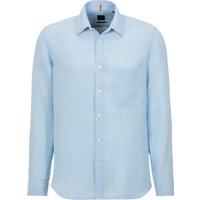 BOSS ORANGE Leinenhemd "Relegant" mit Markenlabel von Boss Orange