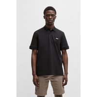 BOSS ORANGE Poloshirt "Pe Interlock", aus Baumwoll-Piqué mit Logo-Print Regular von Boss Orange