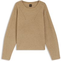 BOSS ORANGE Strickpullover "Fenne Premium Damenmode" mit Ajourlochmuster von Boss Orange