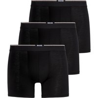 BOSS Boxer "BoxerBr 3P Natura", (Packung, 3 St.), mit Logoschriftzug auf dem Bund von Boss