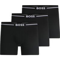 BOSS Boxershorts "BoxerBr 3P Bold", (3 St.), mit Boss Logo-Elastikbund von Boss