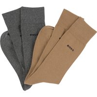 BOSS Businesssocken "2P RS Uni", (Packung, 2 Paar, 2er Pack), mit eingestricktem BOSS Logo-Schriftzug von Boss
