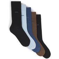 BOSS Businesssocken "5P RS Uni Col CC", (Packung, 5 Paar, 5er), mit BOSS Schriftzug von Boss