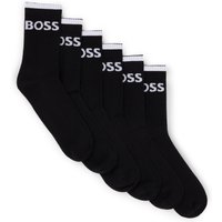 BOSS Businesssocken "6P QS Stripe CC" Packung, 6er, 6 Paar tlg. mit BOSS Schriftzug von Boss