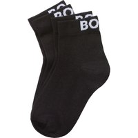 BOSS Freizeitsocken "2P SH Logo CC W", (Packung, 2 Paar, 2er), mit eingestricktem BOSS Logoschriftzug von Boss