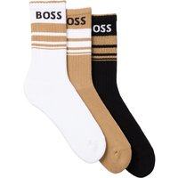BOSS Freizeitsocken "3P QS Rib Stripe CC" Packung, 3 Paar tlg. mit BOSS Logo BOSS Freizeitsocken "3P QS Rib Stripe CC" Packung, 3 Paar tlg. mit BOSS Logo von Boss