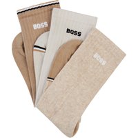BOSS Freizeitsocken "3PQSRibColorblock", (3 Paar), Mit BOSS Logoschriftzug von Boss