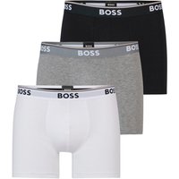 BOSS Langer Boxer "Boxer Brief 3P", (Packung, 3er-Pack), mit farblich passendem Webbund von Boss