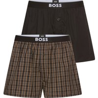 BOSS Pyjamashorts "2P Boxer Shorts EW", (Packung, 2 tlg., 2er), mit Logobund von Boss