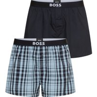 BOSS Pyjamashorts "2P Boxer Shorts EW", (Packung, 2 tlg., 2er), mit Logobund von Boss