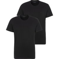 BOSS Rundhalsshirt "TShirtRN 2P Comfort", (Packung, 2 tlg., 2er Pack), mit Ton-in-Ton BOSS Logo-Schriftzug von Boss