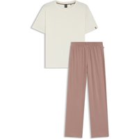 BOSS Schlafanzug "CI Short Set", (2 tlg.), zweifarbig, Rundhals von Boss