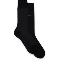 BOSS Socken "2P Houndstooth MC", (Packung, 2 Paar, 2er Pack), mit eingesticktem Markenlogo von Boss