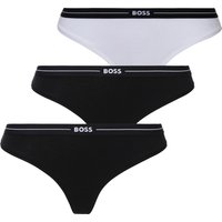BOSS String "3P THONG", (Packung, 3 St., 3er), mit BOSS Logobund von Boss