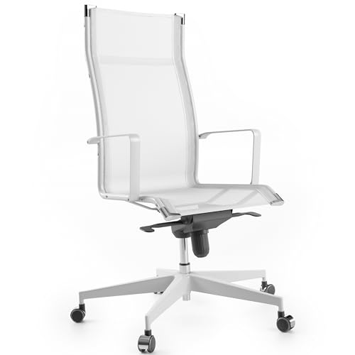 Bossberg BB70 Schreibtischstuhl Ergonomisch - Entwickelt für maximalen Komfort und Unterstützung. Ein Schreibtischstuhl Weiß - Office Chair - stilvoller für ein angenehmes Arbeitsumfeld von Bossberg