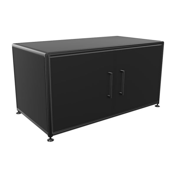 BOSSE Lowboard Black Edition Höhe 1 OH Breite 80 cm mit Türen von Bosse