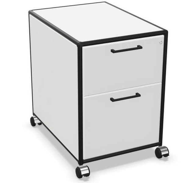 BOSSE Modul Space Rollcontainer 3-6 Black Edition mit Hängeregistratur von Bosse