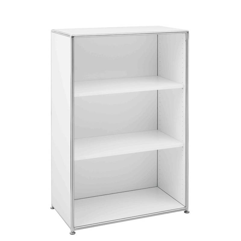 BOSSE Regal modul-space | Weiß Chrom | 3 Ordnerhöhen | 80 cm breit | Frei Haus von Bosse