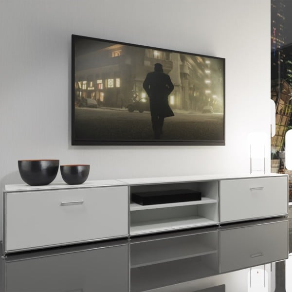 BOSSE TV-Lowboard mit zwei Klappen und einem Holz-Fachboden 240 cm BOSSE TV-Lowboard mit zwei Klappen und einem Holz-Fachboden 240 cm von Bosse