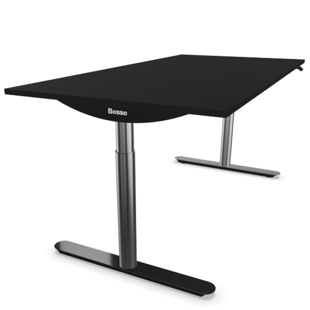 Bosse Modul Space M2 höhenverstellbarer Schreibtisch 62 - 126 cm - Melamin Arbeitsplatte - Gestell Chrom - Made in Germany - auf Rechnung kaufen🇩🇪 von Bosse