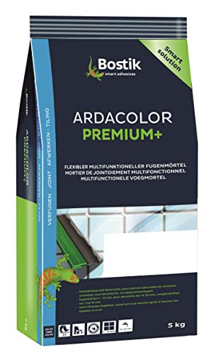 Bostik Aradcolor Premium Fuge plus Fliesen Naturstein Fugenmörtel 5Kg hellbeige von Bostik Ardacolor Premium Fugmörtel