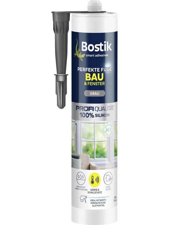 Bostik GmbH Silikon Bostik Perfekte Fuge Bau & Fenster grau 280 ml von Bostik GmbH