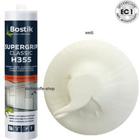 Bostik - H355 Supergrip Classic Hybrid Klebdichtstoff 430g 290ml Kartusche Weiß von Bostik