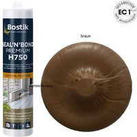 Bostik - H750 Seal n Bond Premium 1K Hybrid Klebdichtstoff 435g Kartusche Braun von Bostik