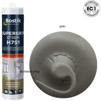 Bostik H751 Supergrip Xtrem Hybrid SMP Klebdichtstoff 450g/290ml Kartusche Grau von Bostik