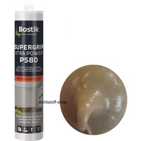 Bostik - P580 Supergrip Xtra Power beige pu Montage Klebstoff (435g) Kartusche von Bostik