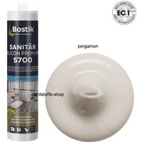 S700 Sanitärsilicon Premium 300ml Kartusche 1K Silikon Fugen Dichtstoff Pergamon - Bostik von Bostik