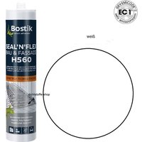 Bostik - H560 Seal n Flex Bau & Fassade 1K Hybrid Dichtstoff 290ml Kartusche Weiß von Bostik