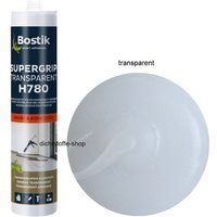 H780 Supergrip Transparent 1K Hybrid Kleb Dichtstoff 310g/290ml Kartusche - Bostik von Bostik