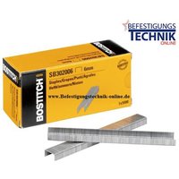 10mm Klammern SB302010 verzinkt für Bostitch Tacker T3020 Hikoki N18DSL KL-36 5,0M-EN11537 von Bostitch