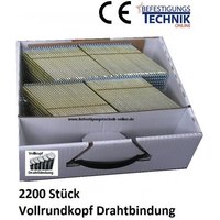 34° Streifennägel 2,8x63mm ring blank für DeWalt dcn 690 692 694 695 Akku Nagler 2,2M-WW28R63 von Bostitch