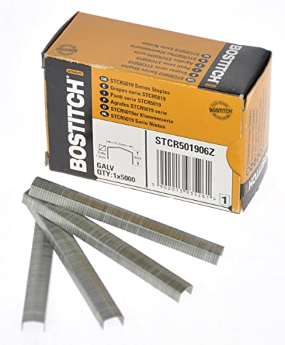 BOSTITCH Heftklammern STCR5019, 6 mm, Inhalt: 5.000 Stck, multi, 6mm (5000) von Bostitch