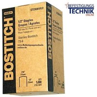 STCR2619 8mm Klammern verzinkt für P6C-6 H30-6-E T4 T5 KL-79-EN11176 - Bostitch von Bostitch