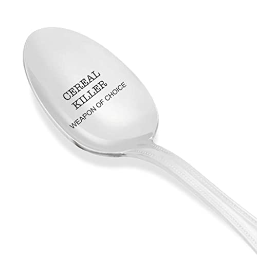 Cereal Killer Spoon Weapon of Choice Engraved Spoon von Boston Creative Company