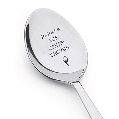 Papa's ice cream shovel | Father's day gift |Spoon Gift for dad | Gift for Ice Cream Lover by Boston Creative company LLC von Boston Creative Company